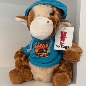 Authentic Six Flags Safari Off Road Adventure Giraffe With Tags